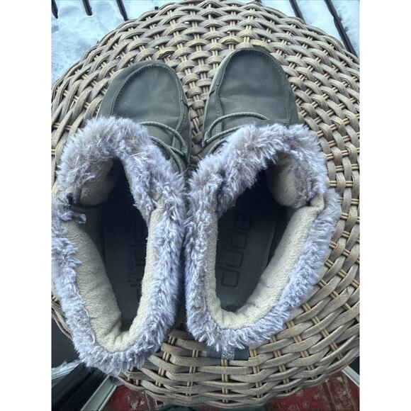 Hey Dude Eloise Boots Bootie Womens Size 8 US 39 EU Grey Shoes Recycled Leather - Picture 5 of 12